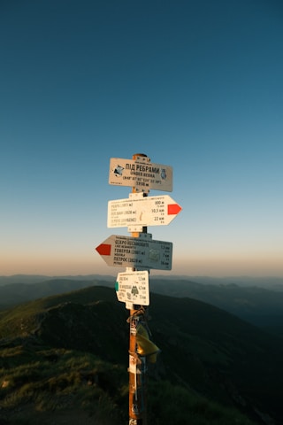 Mountain destination landscape